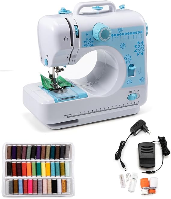 Small Sewing Machine Electric Portable Sewing Machine for Beginners for Beginners with 12 Stitch Pattern