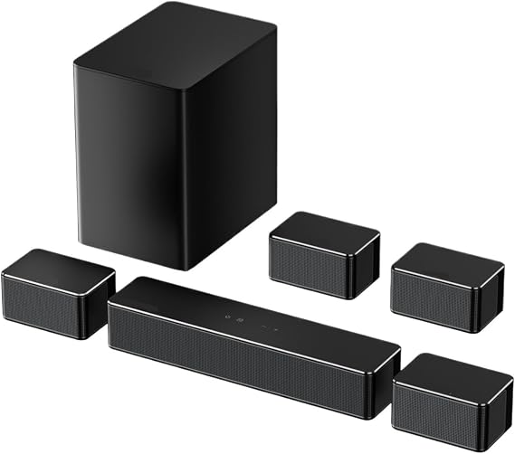Surround Sound System Bar For TV With Dolby Atmos Control Home Cinema Bluetooth Speaker With Subwoofer Versatile Connectivity