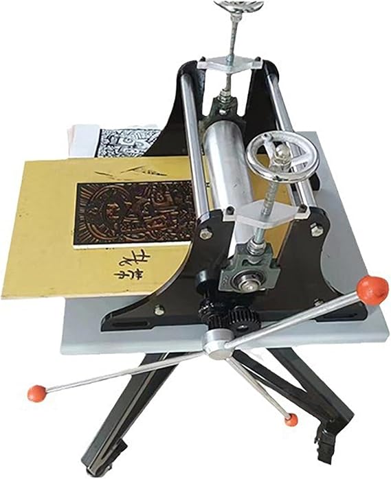 Printing Press, Manual Printmaking Etching Machine, Letterpress Machine, Printmaking Letterpress Machine, Table Size 320 * 500mm, For Home Studio