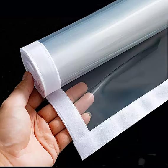 Window Insulation Kit,Thermal Insulated Window Cover Curtain,Clear Window Cold Protection Film,Winter Windproof Thermal Foil for Keep Room Warm,Customizable (50cm x 190cm)