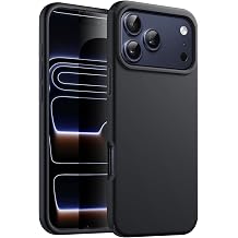 m.tk moveteck iPhone 17 Pro Max Kılıf, Kamera Korumalı, İçi Kadife Yumuşak, Silikon Mat, Siyah
