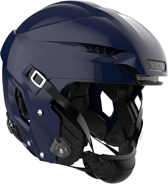 VICIS ZERO2 Trench No Facemask Football Helmet without Mask Adult Unisex, Navy Shiny Moulded, X-Large