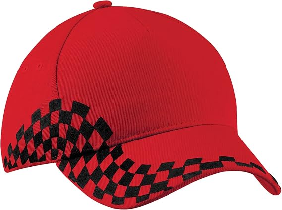 Beechfield Unisex Grand Prix Baseball Cap (One Size) (Classic Red)