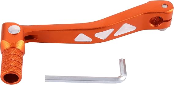 GOOFIT CNC Orange Motorbike Shift Lever Aluminum Folding Gear with Tools Replacement for TTR 50cc 160cc CQR250 CRF50 70 Most Dirt Pit Bikes ATV UTV