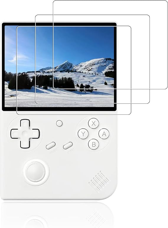 3 Pack Screen Protector for ANBERNIC RG40XXV Retro Handheld Video Game Console,Tempered Glass Film Guard,Bubble Free,HD Clear,Ultra Resistant,Anti-Scratch