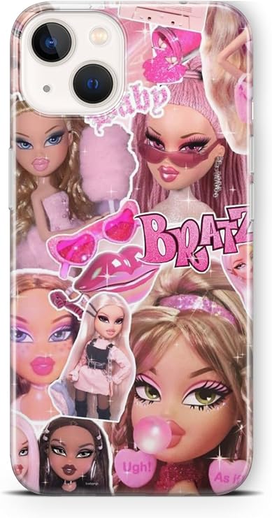 Multitronic iPhone 13 Mini Uyumlu Bratz Tasarım Baskılı Şeffaf Kılıf, strlght13mini193