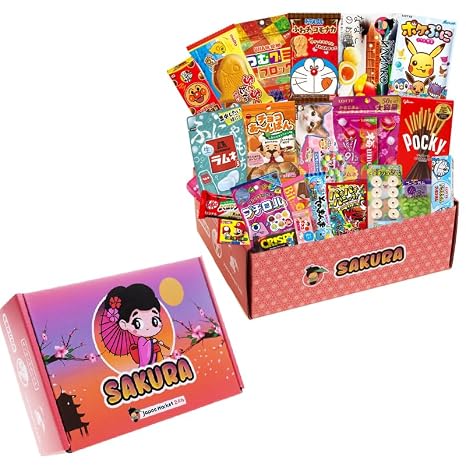 JAPON MARKET - Japanische Süßigkeiten Box Weihnachten - Premium Mystery Box Süßigkeiten Mit Japanischen Snacks Candy Sweets Und Getränken - Japan Box Ideal Als Geschenk - Originale Süssigkeiten Box