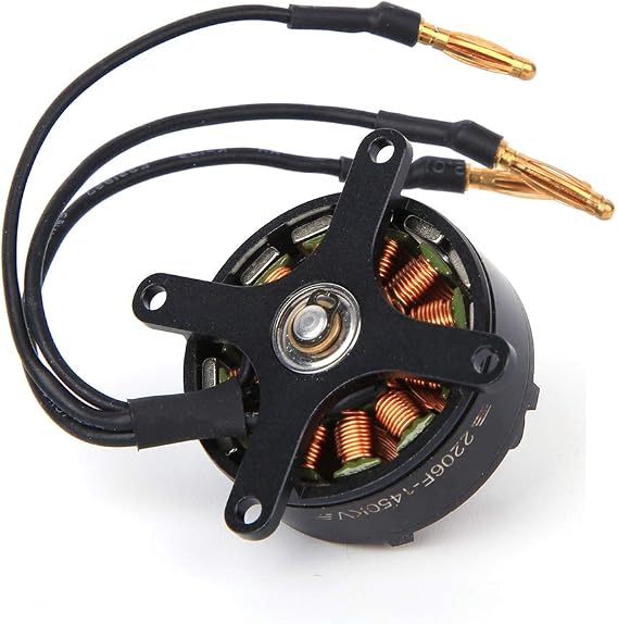 RC Brushless Motor, High Efficiency 2206 Outrunner, 2206 Brushless Motor, 1450KV Metal for Fixed Wing Plane and Drone Motor