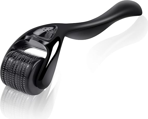 Derma Roller 1.5mm For Hair Growth| Microneedling Roller for Face Body Scalp| Derma Roller for Men & Women| Micro Needling Roller 540 Titanium Needle Home Use, Acne Marks, Cellulite Treatmment