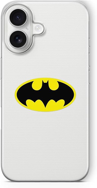 Multitronic iPhone 16 Plus ile Uyumlu Batman Tasarım Baskılı Şeffaf Kılıf, laro16pls039