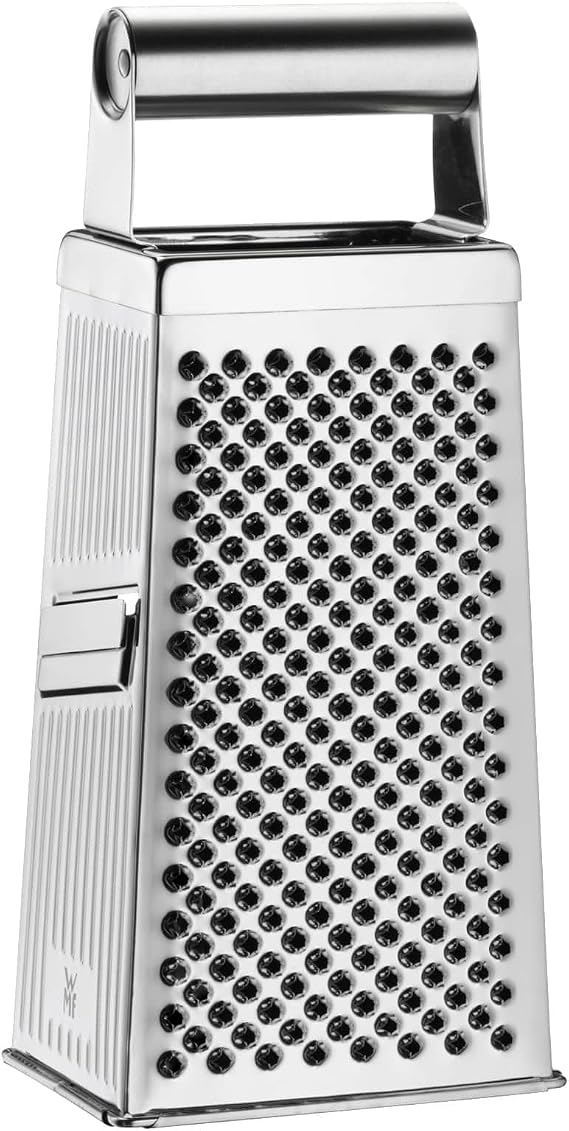 WMF Gourmet – Square Grater 4 Grating Surfaces, 8 x 24 cm, Cromargan Stainless Steel, Dishwasher Safe