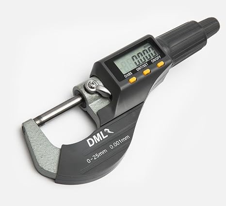 DML 0-25mm Digital Micrometer External Electronic Gauge