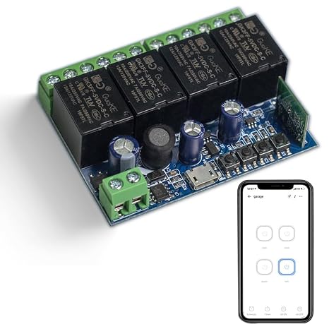 QIACHIP Ewelink Smart WiFi Switch 12V 4 channel Dry Contact Relay Module
