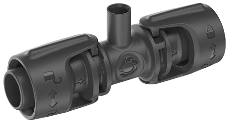 Gardena Micro-Drip-System T-Piece for Spray Nozzles: Connection of 13 mm pipes and a spray nozzle, automatic watering or plants, Quick and Easy connection technology, reusable (13206-20)