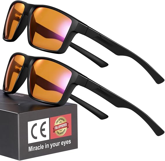 Okany 2 Pack Blue Light Blocking Glasses Women Men, Gaming Computer Specs
