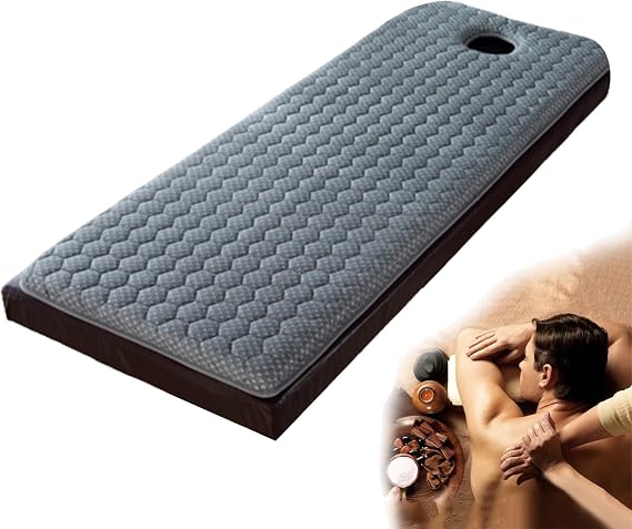 Memory Foam Lash Bed Topper Spa & Beau Salon Table Pad with Breathable Hole Protective Accessories 6cm Thick R 80x190cm Square/Round/Trapezoidal Head