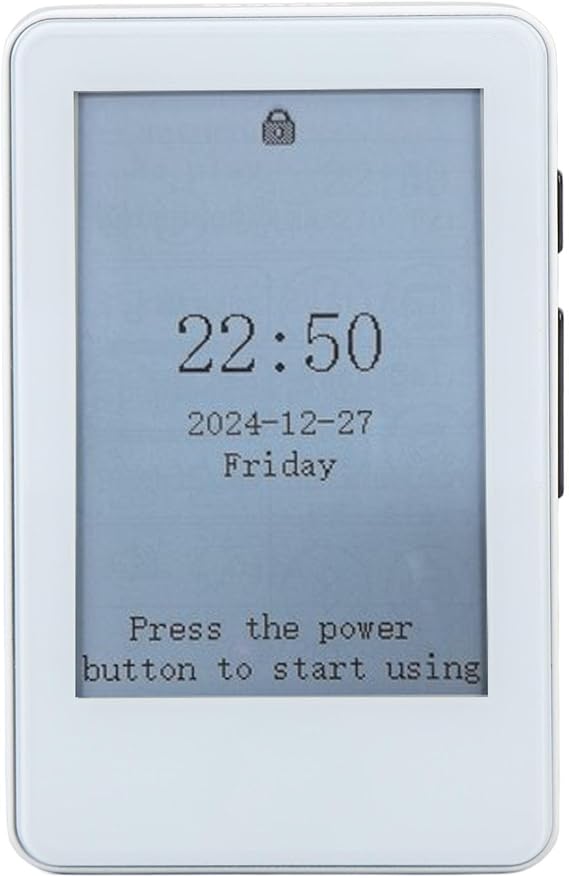 Denash Electric Book Reader 2.7 Inch Touch Screen E-Ink Display with MP3 Player Music Playback and Lyrics Sync for Reading Entertainment and Daily Tools