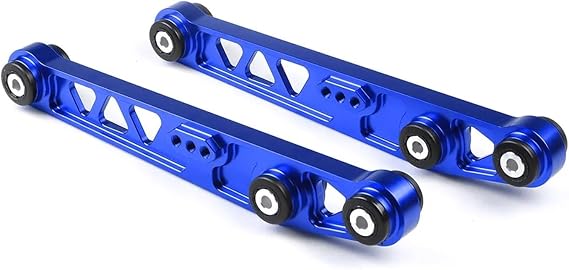 2PCS Rear Lower Control Arm Subframe Brace Tie Bar Arms ASR Kit Compatible For Honda Civic 88-95 EG ARM JDM LCA(Blue)