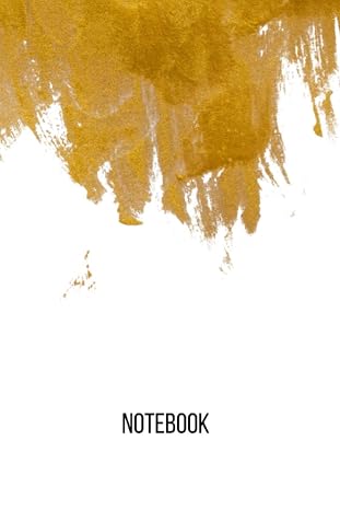 gold Notebook: blank lined composition journal | gold notebook | 100 pages