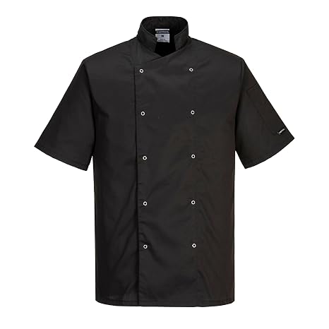 Portwest C733 Modern Chef Jacket 1 Pocket for Safety Collar Mao