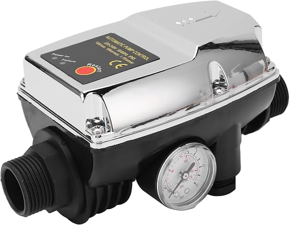 Controller, Silver ABS Automatic Pressure Switch with Intelligent Control for Clean Water, IP65, 10A 1.5-10bar 50/60Hz (-240V)