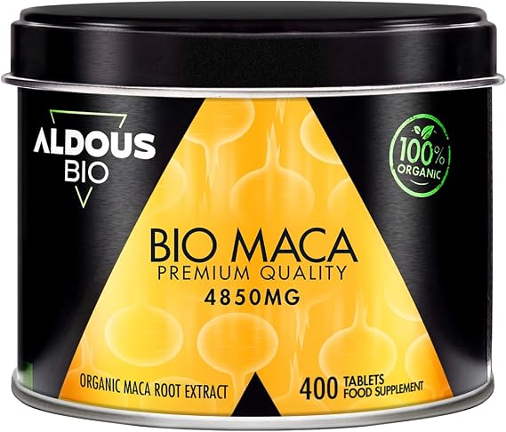 100% Organic Peruvian Maca Root Capsules - 400 Tablets - High Strength