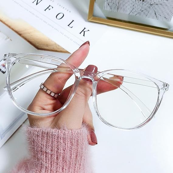 Computer Glasses Frame Blue Light Eyeglass Round Women Spectacle N5Y8 Squa Optical Blocking Eyewear Men Glasses