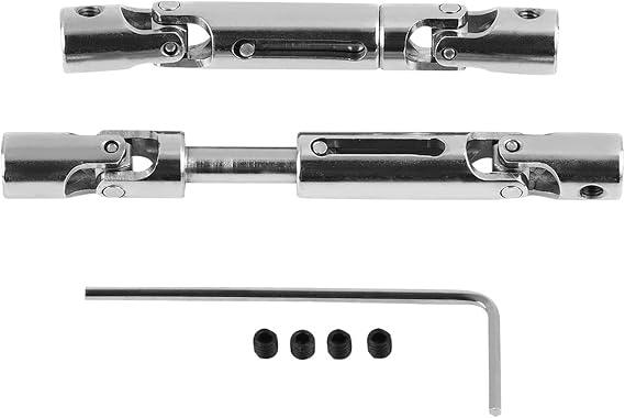 Akozon WPL C24 Upgrade Parts, Drive Shaft for WPL 1/16 Scale Antriebswelle RC Military Truck 2 Pcs Upgrade Accessories Metal