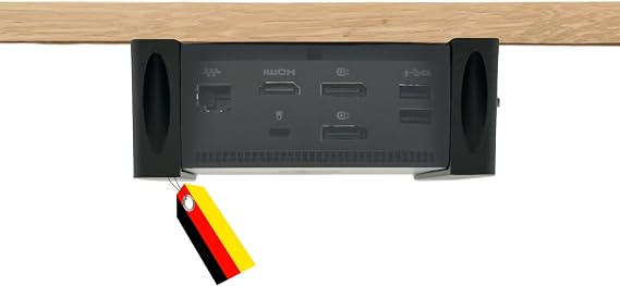 Mount Compatible with HP USB-C Dock G5, Underdesk Mount, Black, Docking Station Holder for More Desk Space