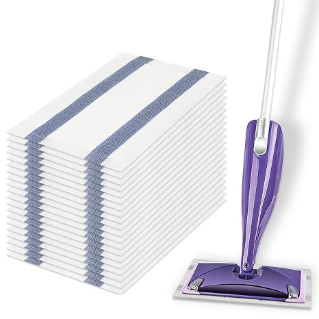 20-Pack Refill Pads for Flash Power Mop,SHUOMAO Floor Cleaning Home Surface Refill Pad Compatible with Flash Power Mop,Floor Wipes for Flash,Floor Cleaning Absorbing Lock