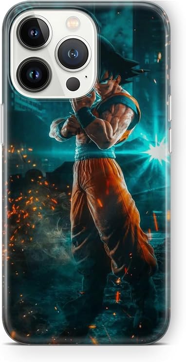Multitronic iPhone 14 Pro Max Uyumlu Goku Tasarım Baskılı Şeffaf Kılıf