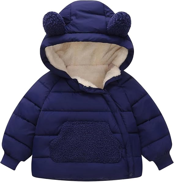 Children's Down Jacket, Quilted Winter Jacket for Girls, Toddlers