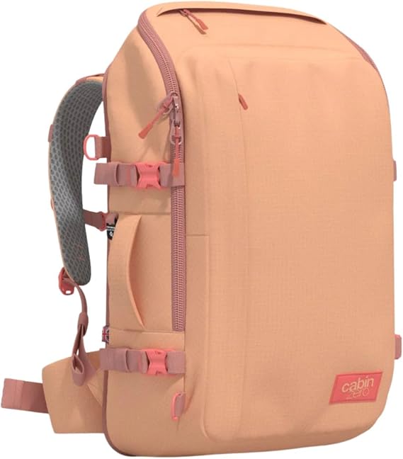 Cabinzero Adventure Backpack 42L, Carry On Flight Approved Cabin Bag & Hand Luggage with Airflow Back Panel & 17" Laptop Sleeve, Water Resistant