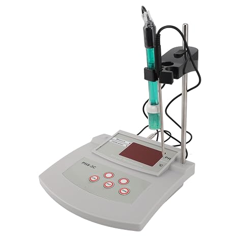 Benchtop pH Meter, Digital pH Tester for Water, Fish Tank Thermometer