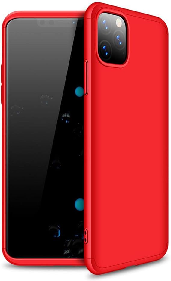 Microsonic Apple iPhone 11 Pro (5.8'') için Kılıf Double Dip 360 Protective Kırmızı [iPhone 11 Pro ile Uyumlu Kılıf - Kırmızı]