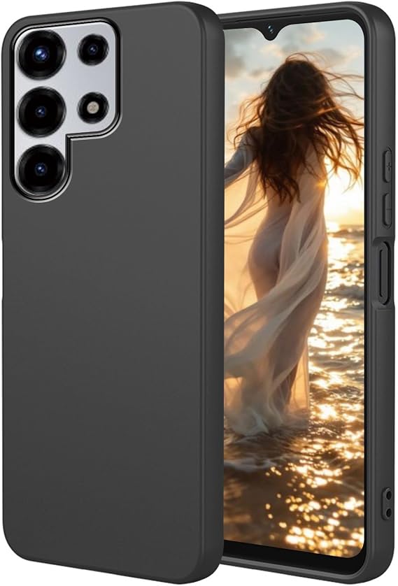 Case for Tecno Camon 50 Ultra,Black Silicone Cover,Soft TPU Protective Cases,Anti-Slip,Anti Scratch,Full Body Armour Phone Covers - Black -A11