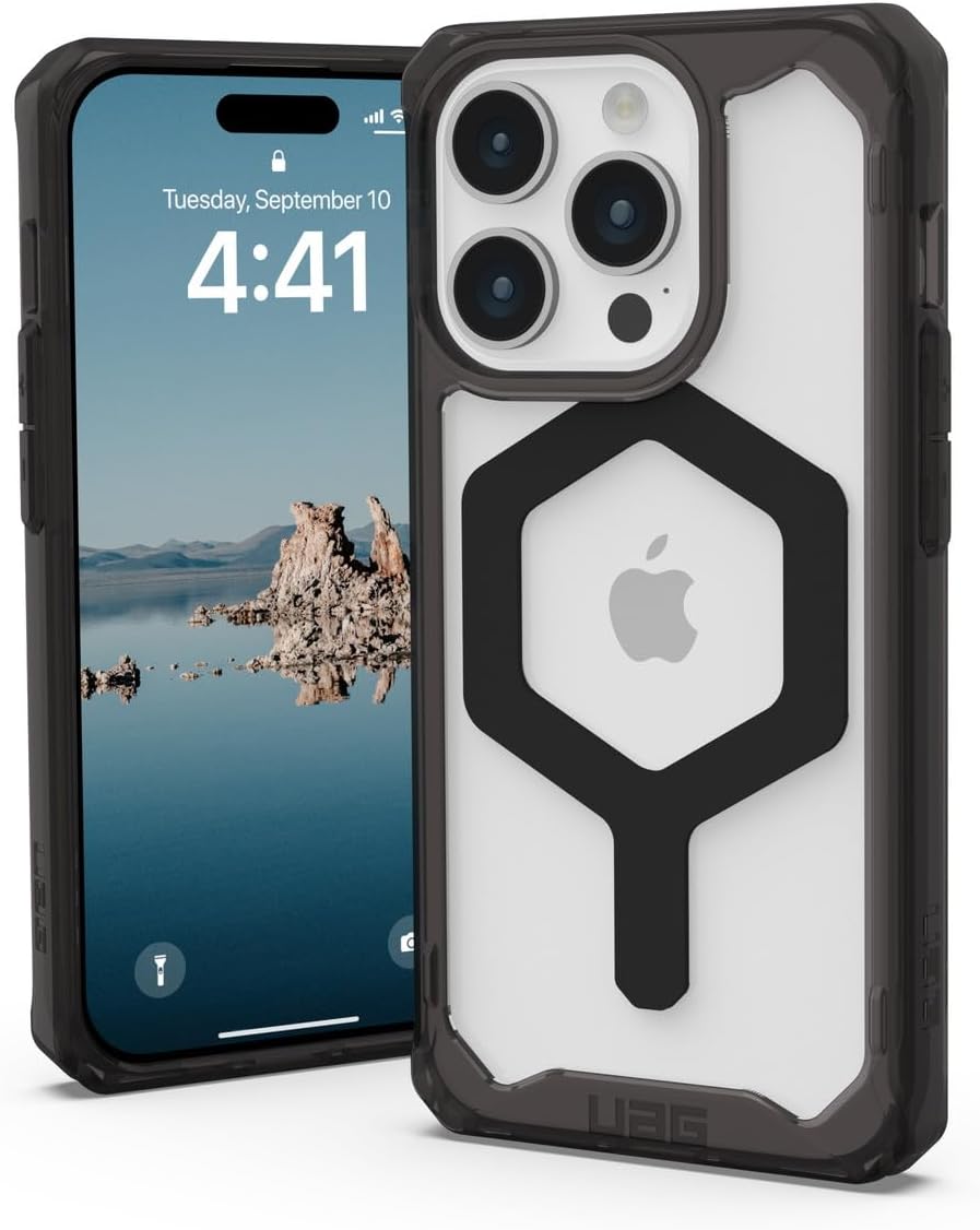 URBAN ARMOR GEAR iPhone 15 Pro 2023 Compatible Shockproof Case PLYO MagSafe Compatible Black/Black Official Japanese Distributor UAG-IPH23MA-YMS-BK