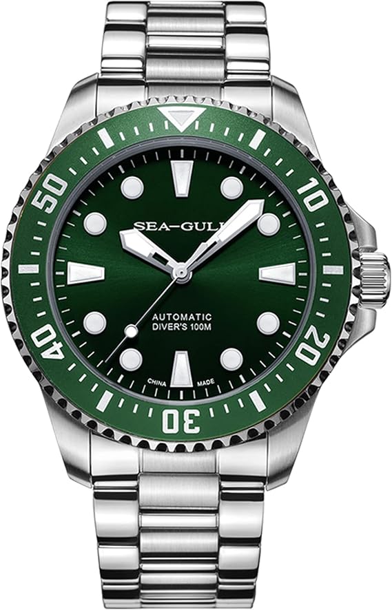 Seagull Men's Wrist Watch Ocean Series Back Wave Deep Diving Automatic Mechanical Watch 815.97.6105