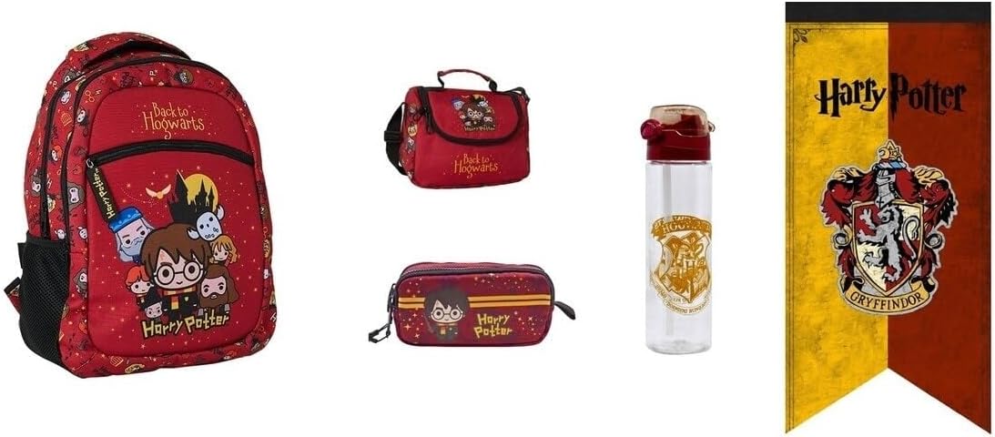 Harry Potter 4'lü Okul Seti, Çok Renkli, Okul Çantası