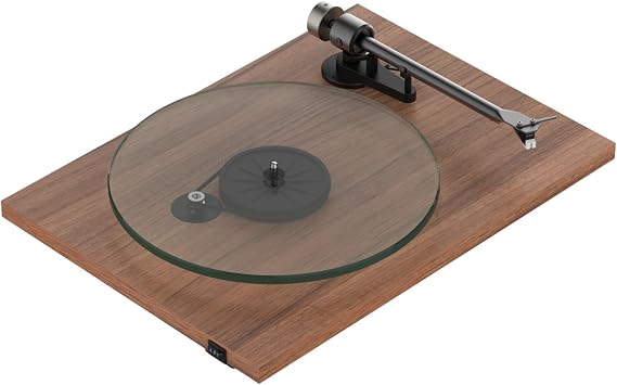 Pro-Ject T2 SuperPhono, Plug & Play Turntable with Built-in Phono Preamplifier, heavy glass platter, 9" Aluminium tonearm with Sumiko Rainier cartridge fitted (Walnut)