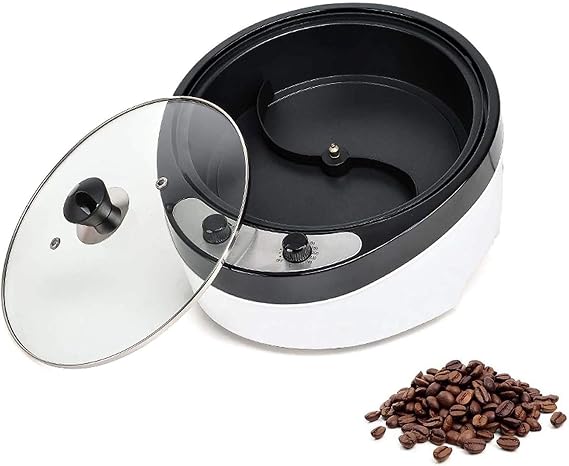 Commercial Coffee Bean Roaster Machine, 1800W Household Multifunctional Electric Coffee Roaster Baking Machine Suitable for Peanut/Nut/Bean Roast