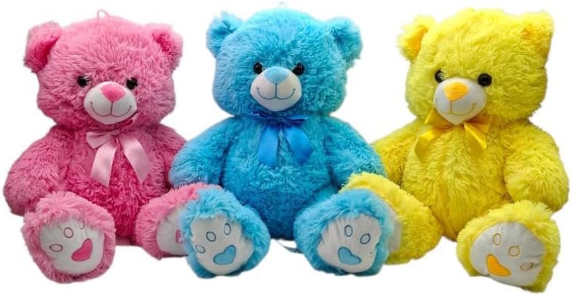 Halley Oyuncak Pelüş Ayı Seti, 40 cm, Çok Renkli, Unisex