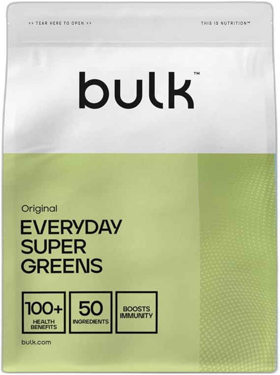 Bulk Everyday Super Greens Powder | Original | 30 Servings | with 50 Vitamins, Minerals & Superfoods | High in Vitamin C, D & B12 | Supports Immunity & Daily Wellness