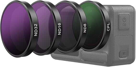 TELESIN DJI Osmo Action 5 Pro/4/3, Xtra Edge/Pro için CPL ND Filtresi