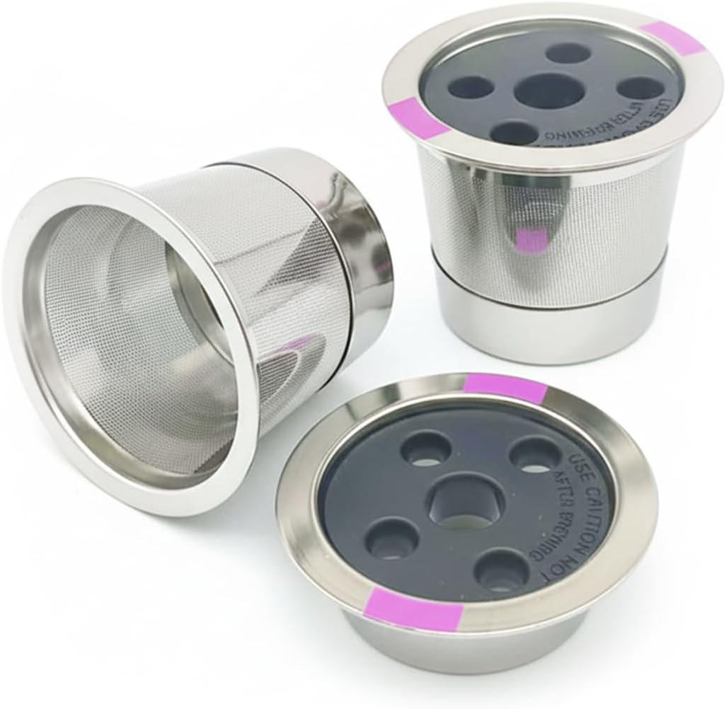 2Pack Stainless Steel Reusable K Cups for K,eurig K Supreme/Plus/K Slim, K-e-urig Reusable Coffee Pods Refillable KCup Filters, Wide Compatibility with Ke - urig 1.0/2.0 (Not Smart Series/K-Mini)