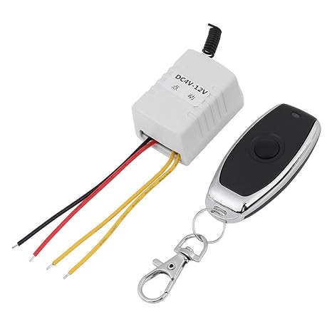 Mini Relay Wireless Switch DC 4V 4.5V 5V 6V 7.4V 9V 12V Wireless Relay Remote Control One Key Switch Receiver + Transmitter for Computer Auto Door Window Lifting Equipment Entrance Access, etc