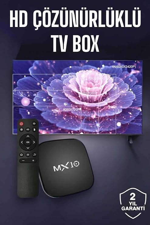 YamanHobi TV Box Android Uyumlu 4 Çekirdekli WİFİ Bağlantılı 4K