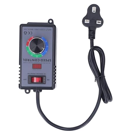 AC Motor Speed Controller, Overload Cut-off, Voltage Display