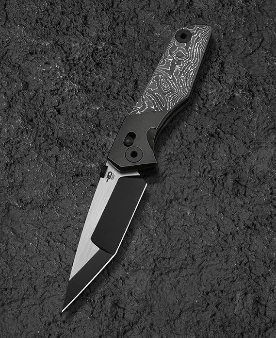 BESTECH Cetus | Bronz Titanyum + Karbon Fiber Kakma Sap | M390 Çelik Çakı | BT2304C