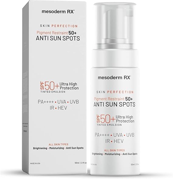 Pigment Restraint 50+ Anti Sun Spots, Protect and Nourish Face, Neck, Hands, 50ml